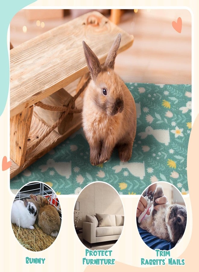Maasechs Rabbit Scratch Mat 12 Inch x 6.56 ft Self Adhesive Bunny Scratching Pad Claws and Teeth Care Rabbit Mat for Cages Floor Scratching Pad for Small Pets Biting Sleeping Nesting - Image 4